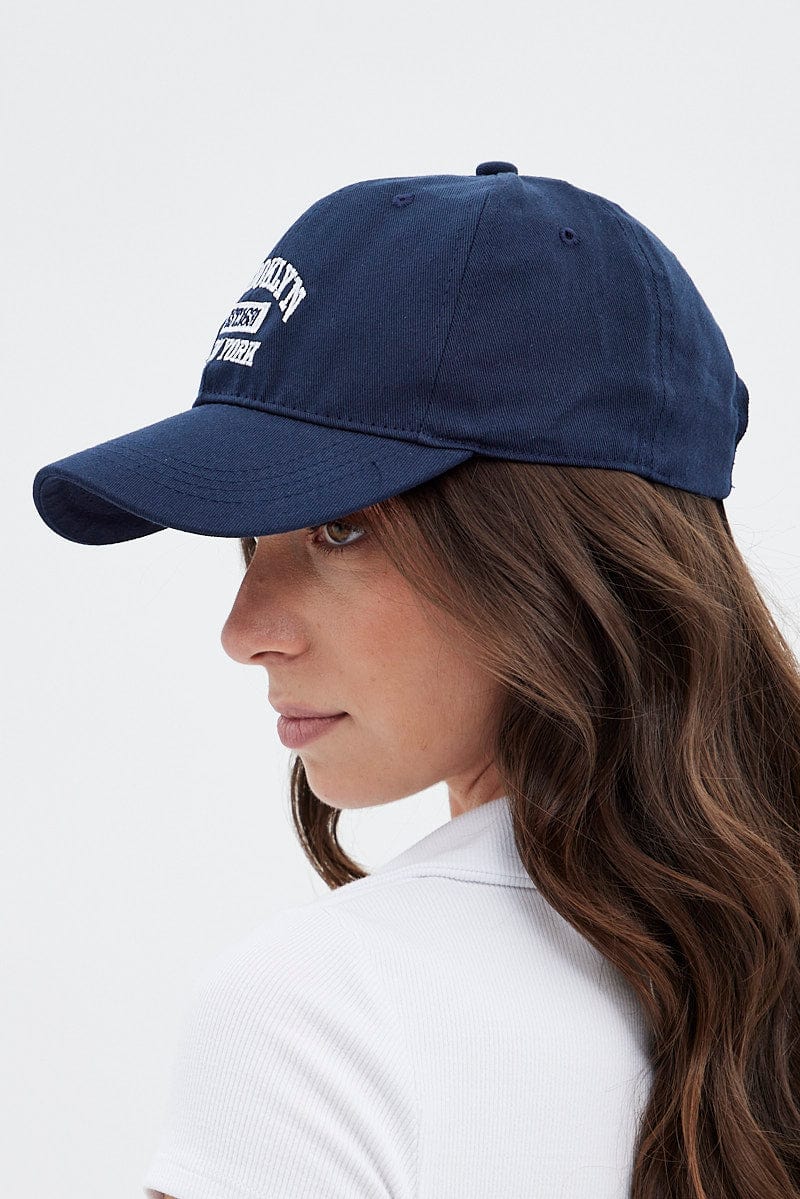 Blue Brooklyn Dad Cap