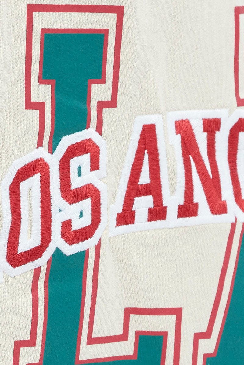 Camel Tee Round Neck Short Sleeve Graphic Cotton