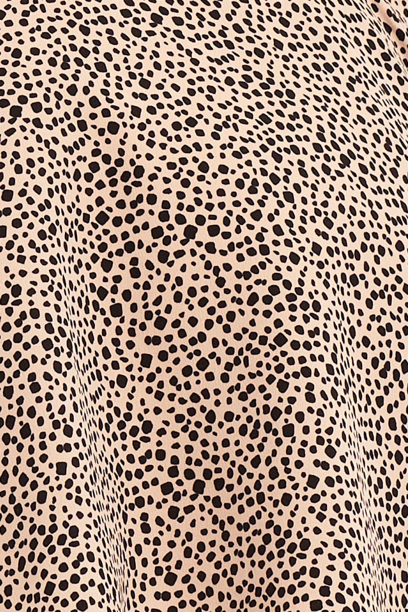 Geo Print Skater Skirt Mini