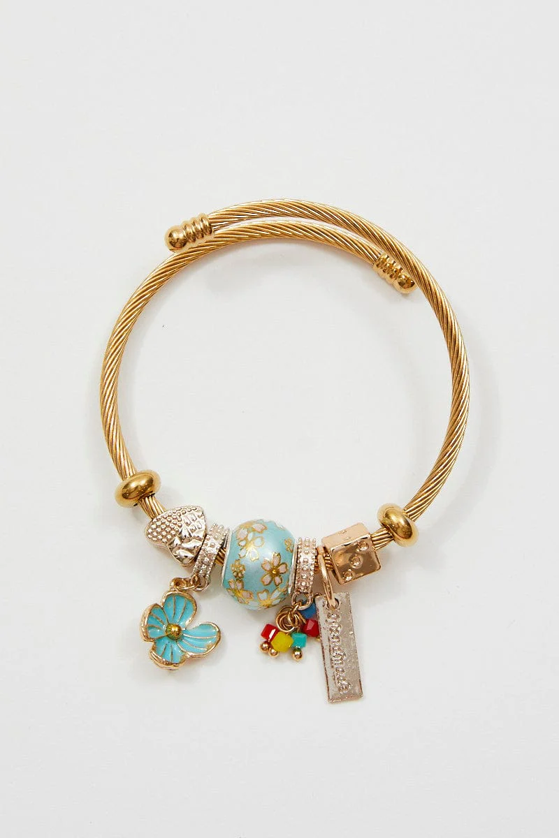Blue Charm Bracelet