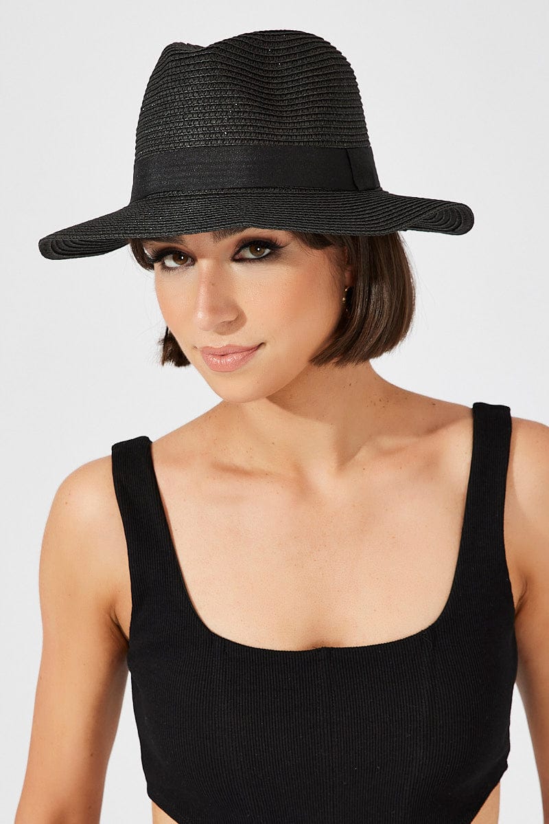 Black Straw Hat