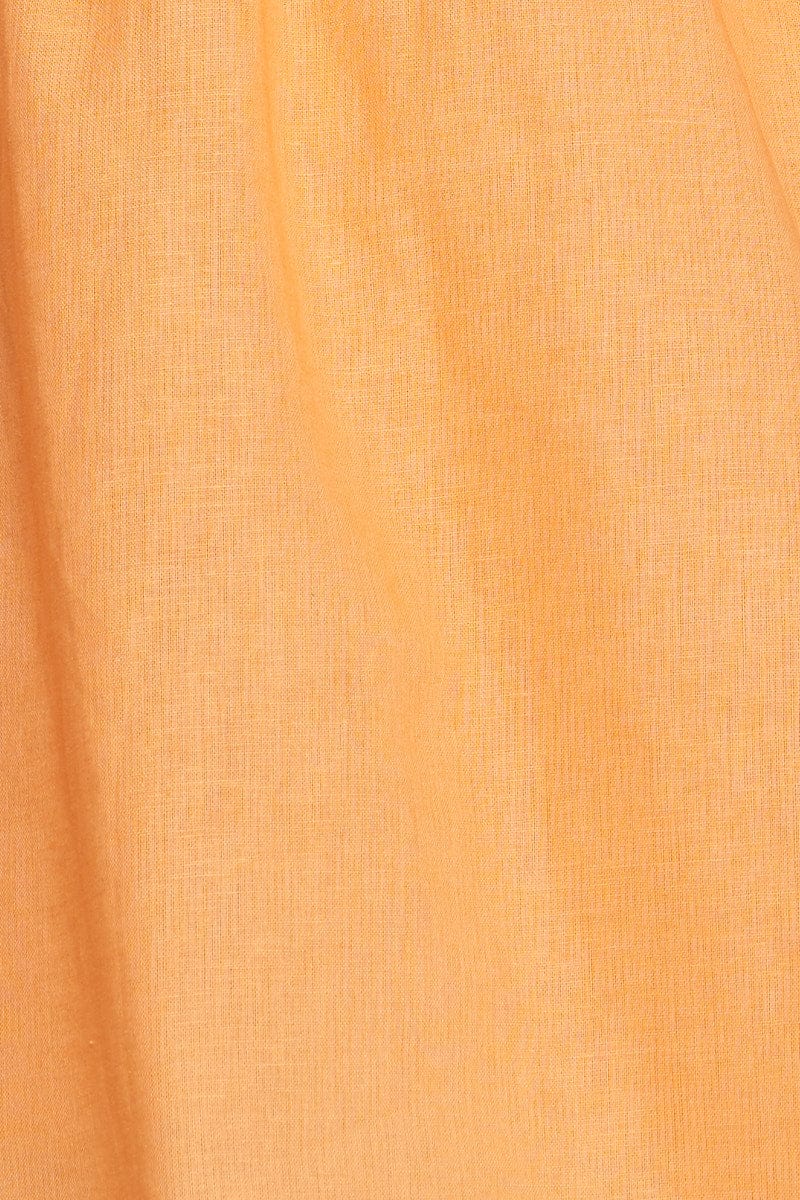 Orange Mini Dress Sleeveless