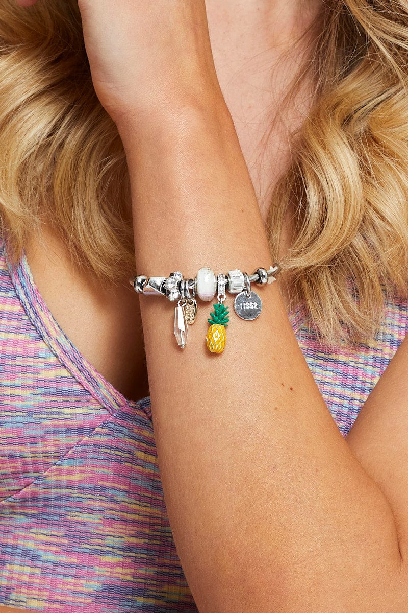 Yellow Charm Bracelet
