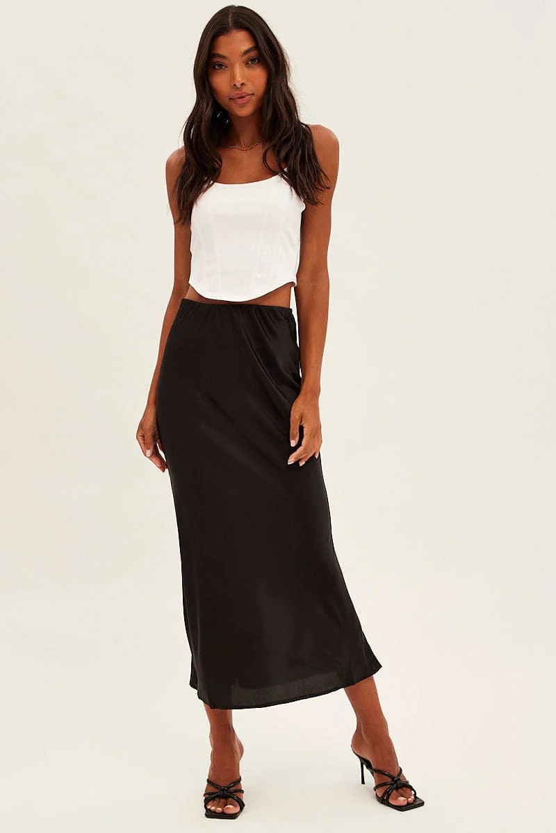 White Corset Singlet Sleeveless Scoop Neck Rib Jersey