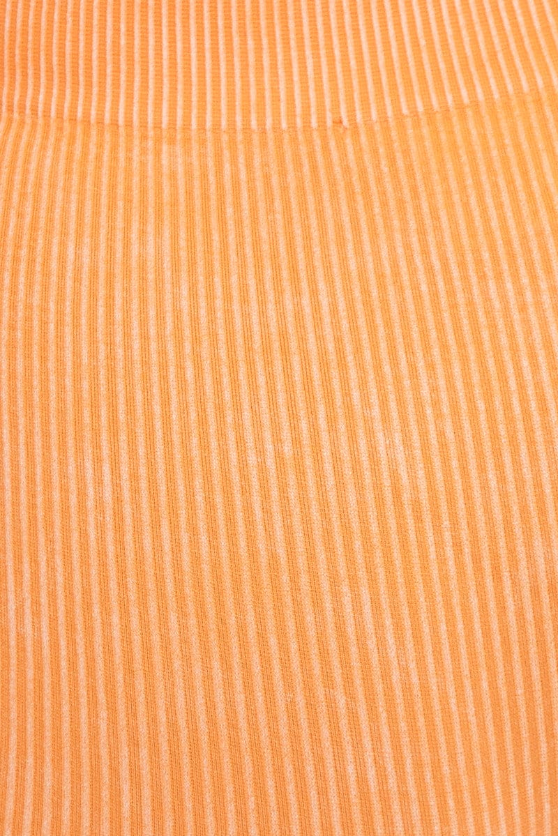 Orange Crop Singlet Top Seamless