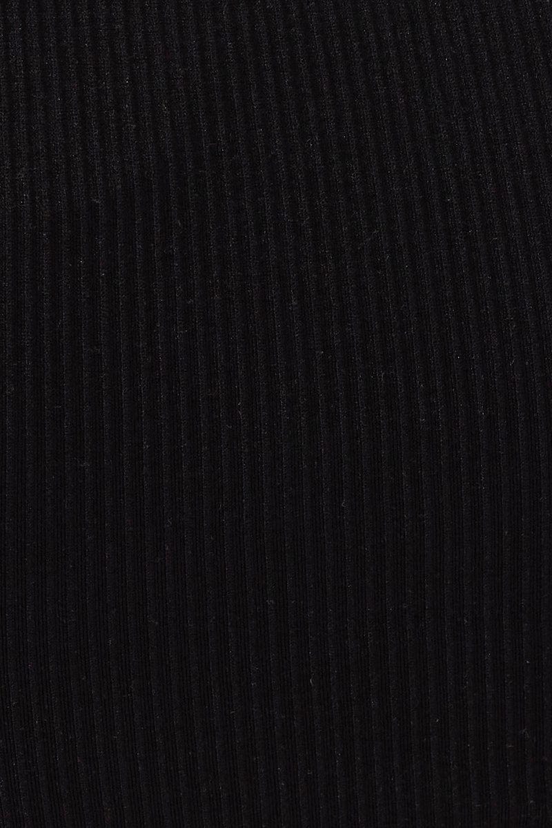 Black T Shirt Short Sleeve Round Neck Seamless