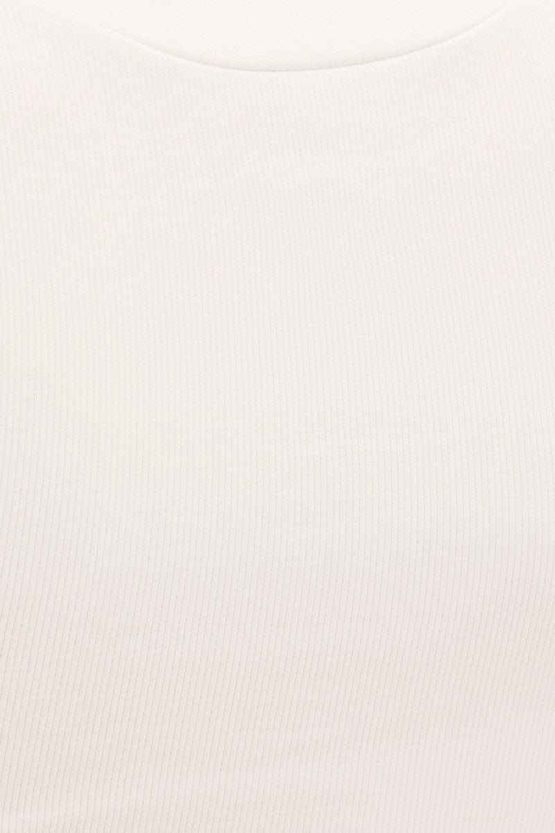 White T Shirt Short Sleeve Crew Neck