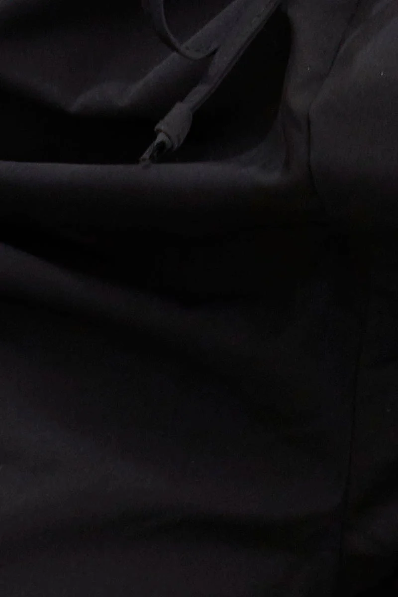 Black Cargo Parachute Pants Relaxed