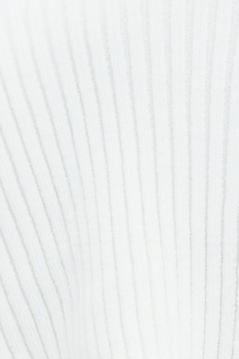 White Knit Shrug Long Sleeve