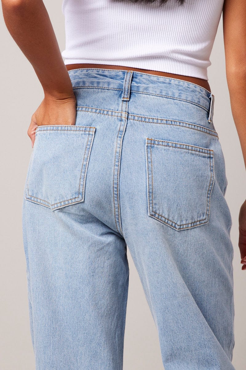 Denim Straight Jean High Rise