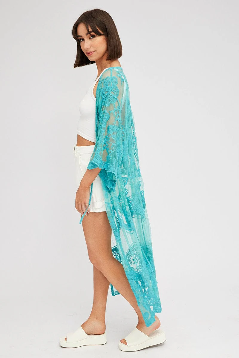 Green Kimono Half Sleeve