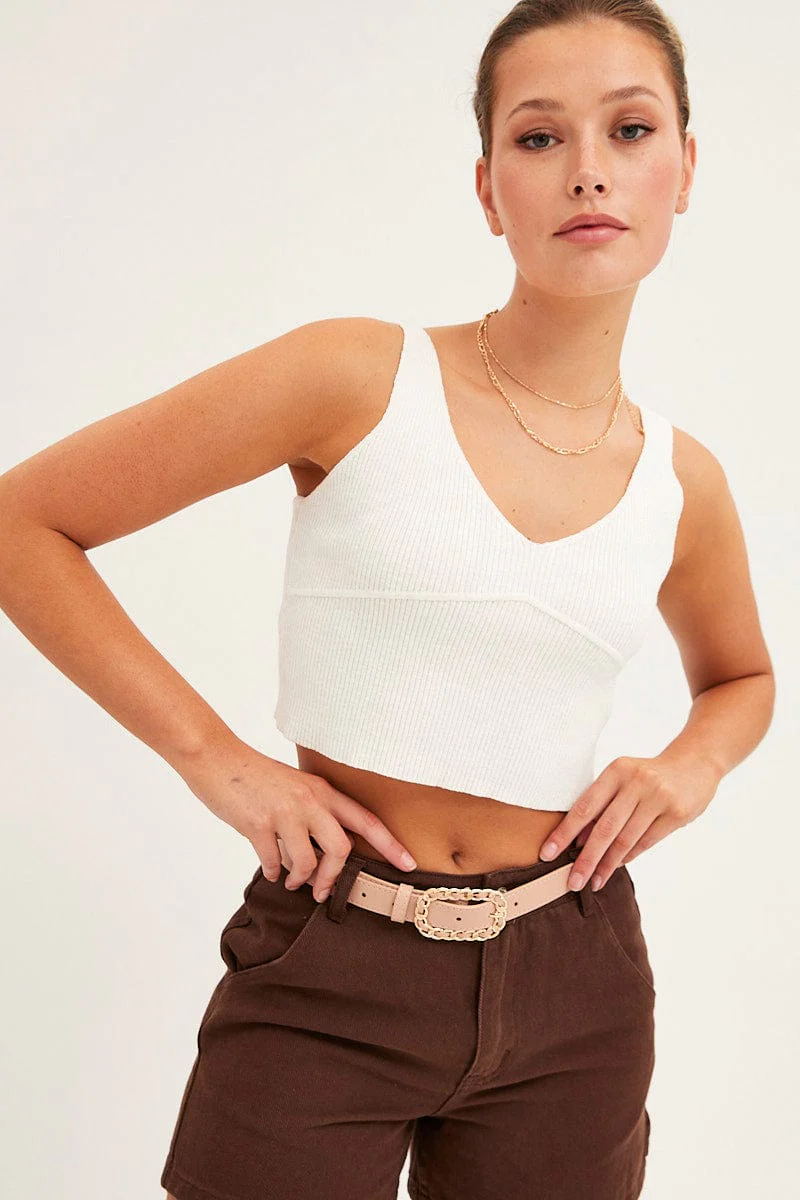 Pink Braid Buckle Belts