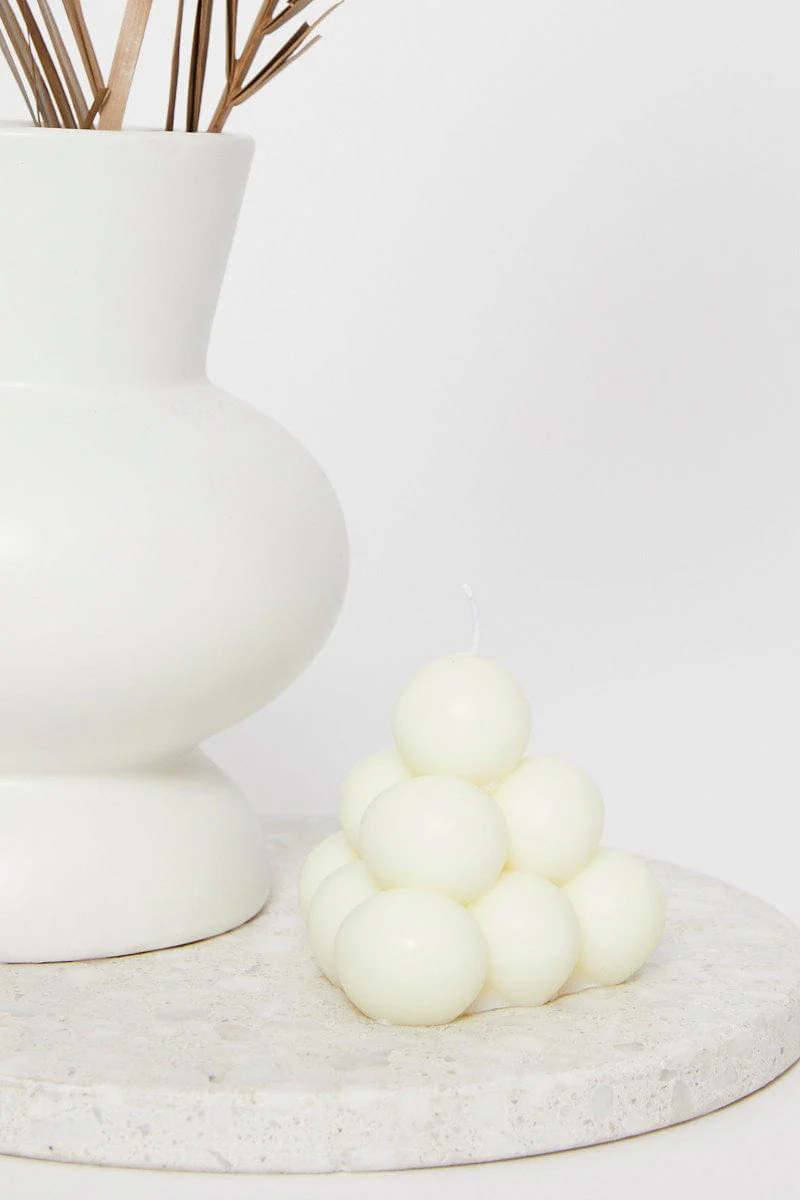 White Scented Candle
