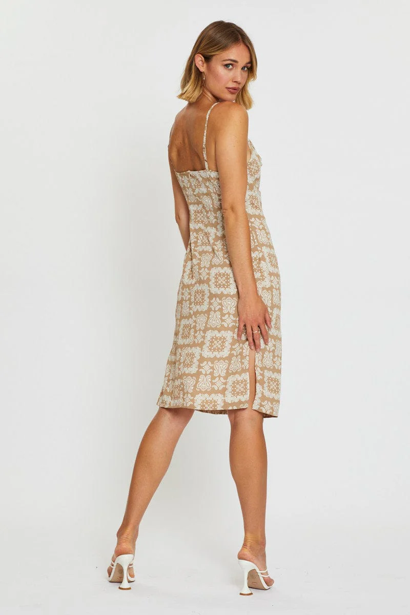 Print Bodycon Dress Mini