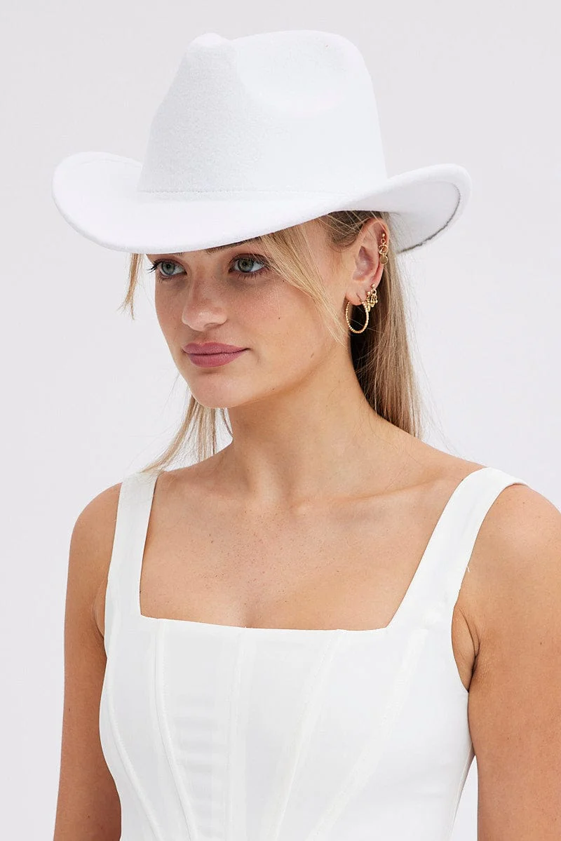 White Festival Cowboy Hat