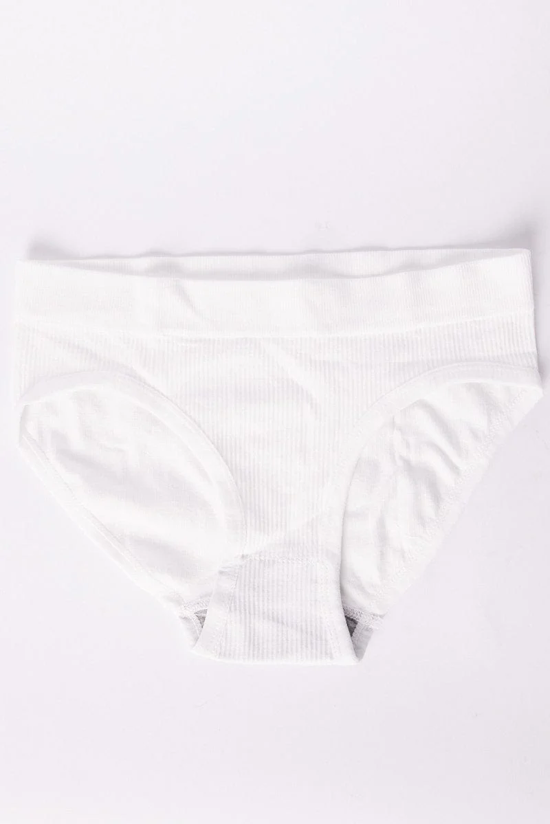 White Seamless Lingerie Set