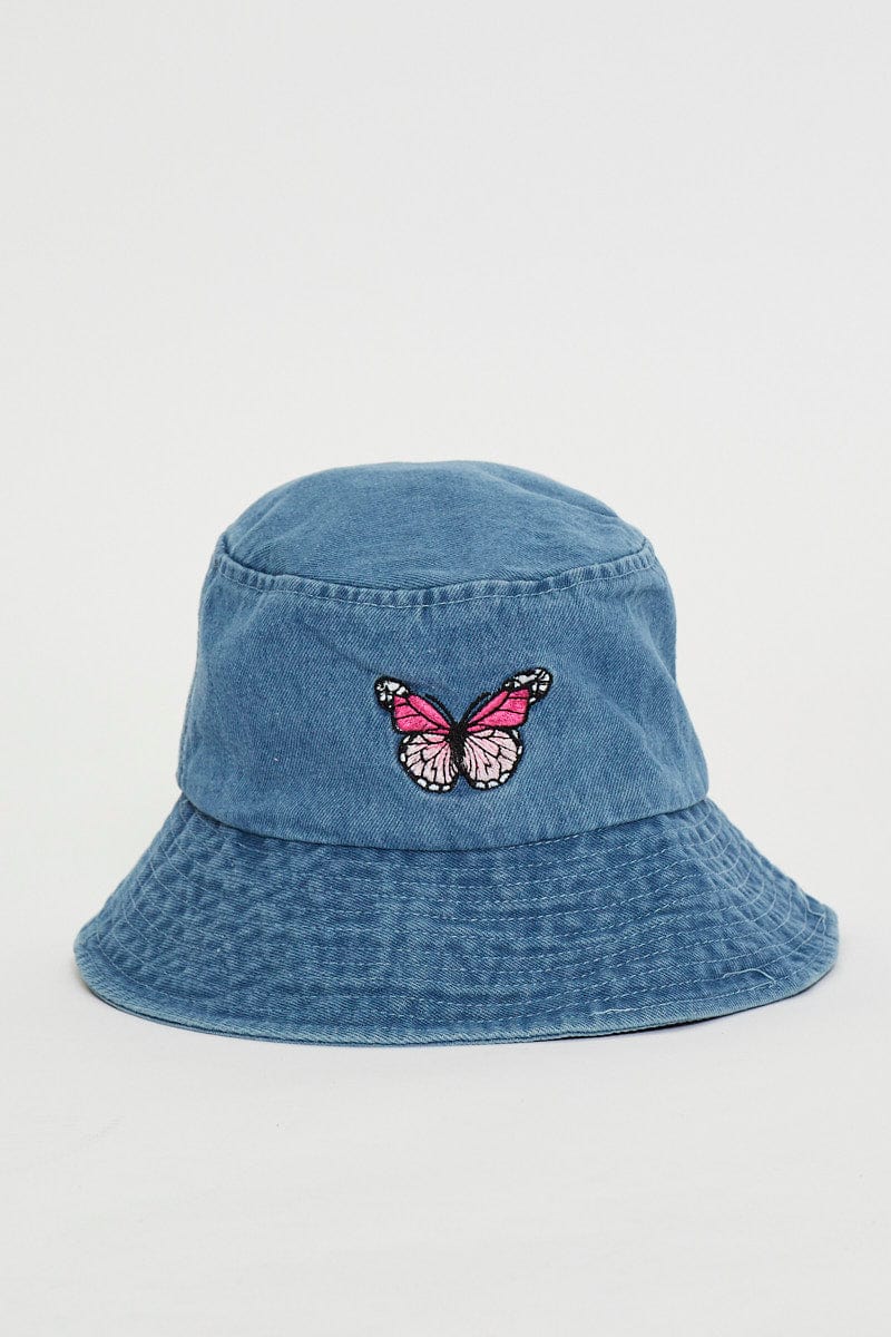 Blue Butterfly Bucket Hat