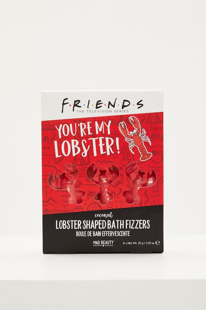 Pink 6 Piece Friends Lobster Bath Fizzers
