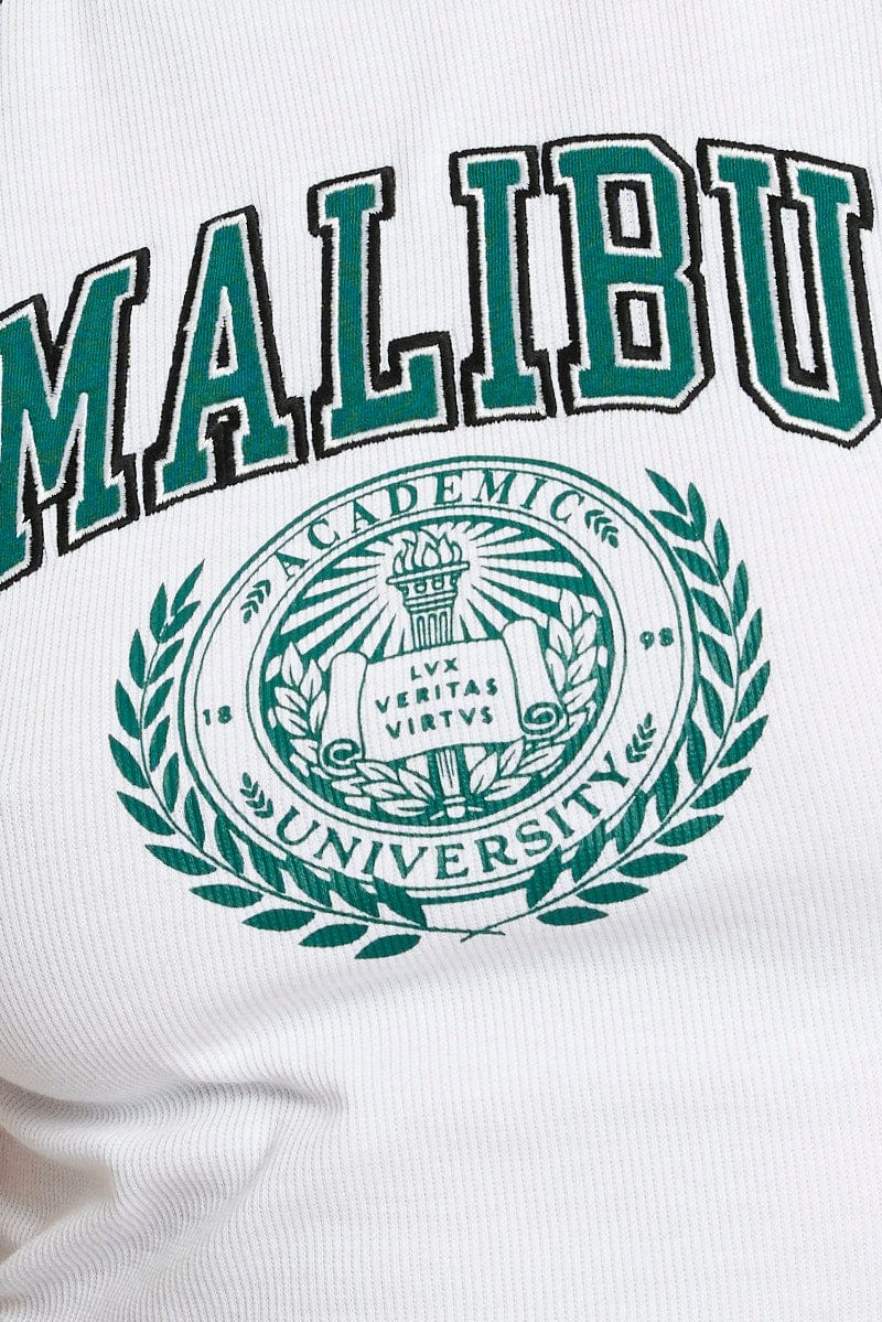 Green Graphic Top Short Sleeve