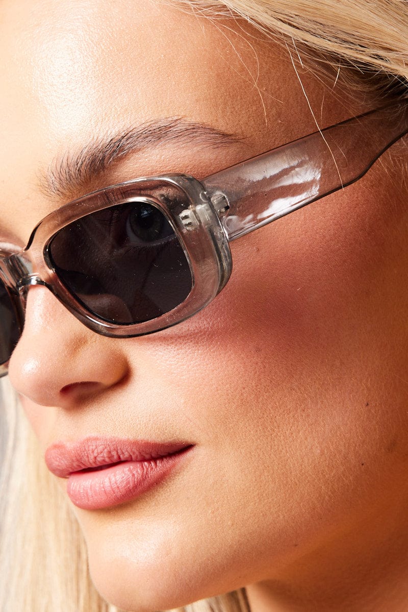 Metallic Squared Sunglasses