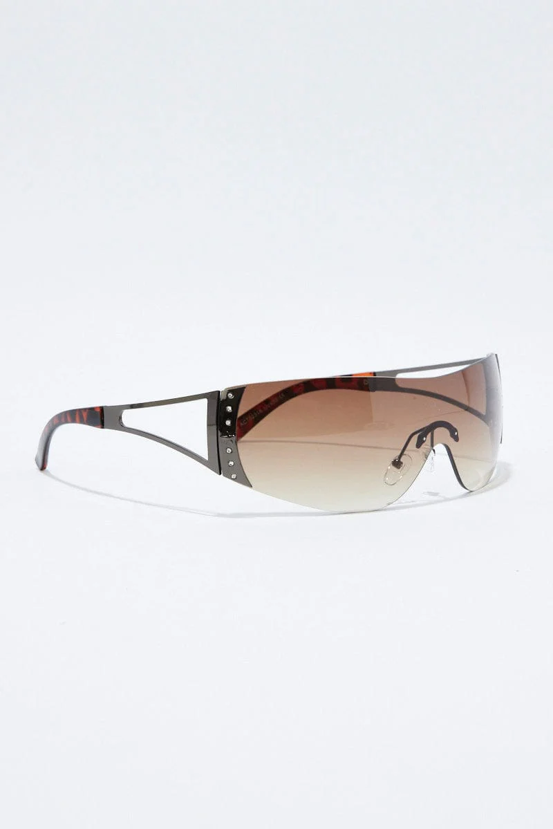 Brown Fashion Sunglasses