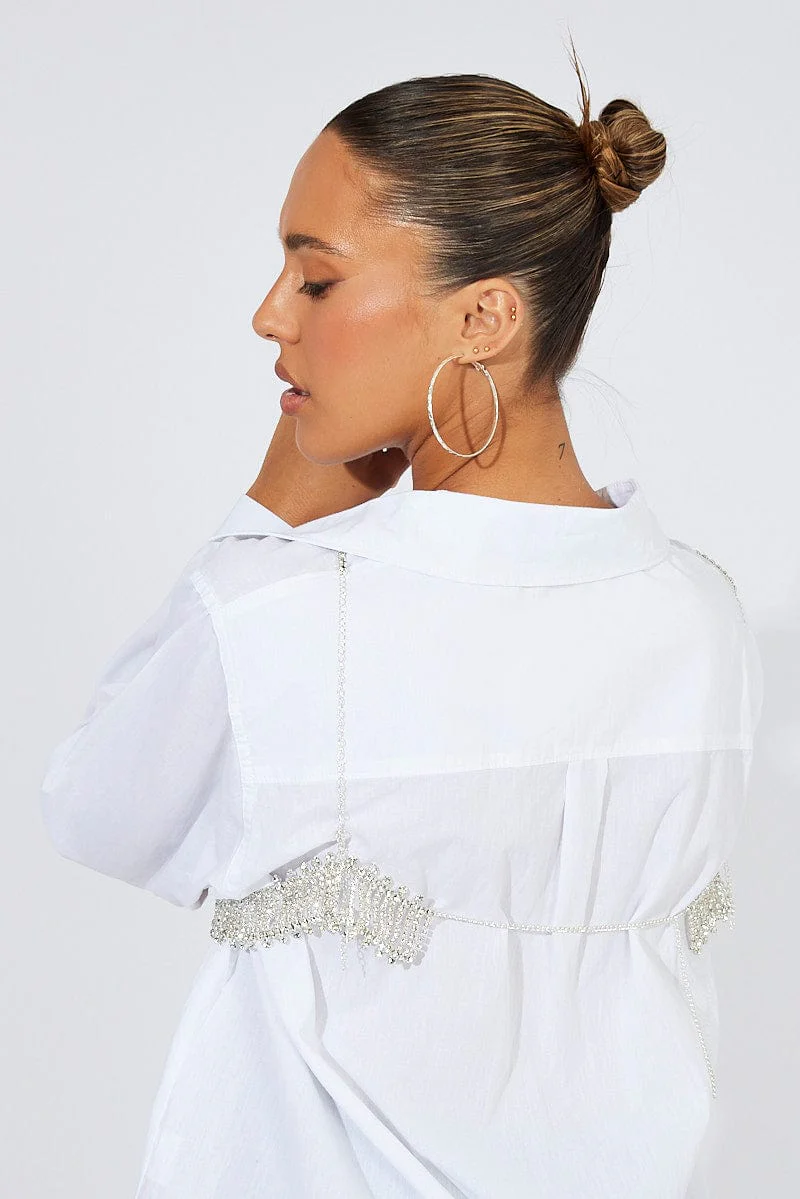 Silver Body Chain Bralette