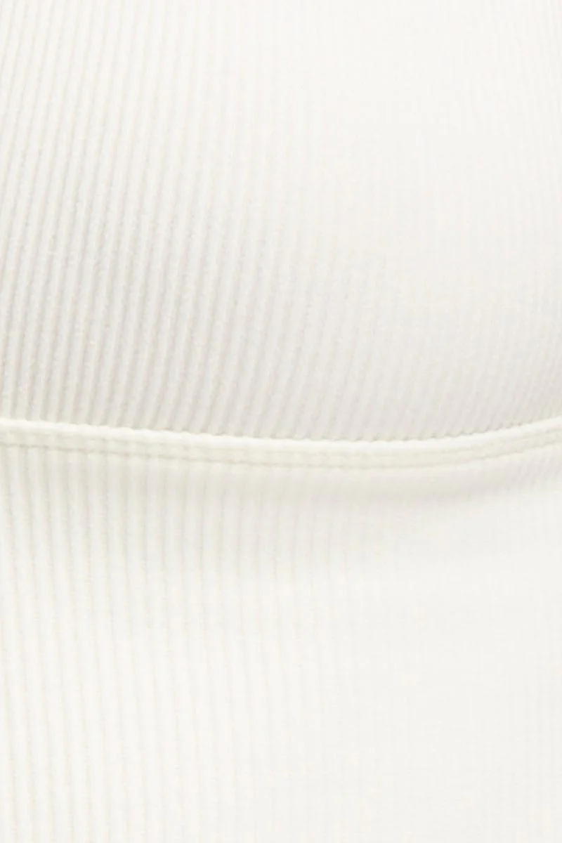 White Tank Top Sleeveless Seamless