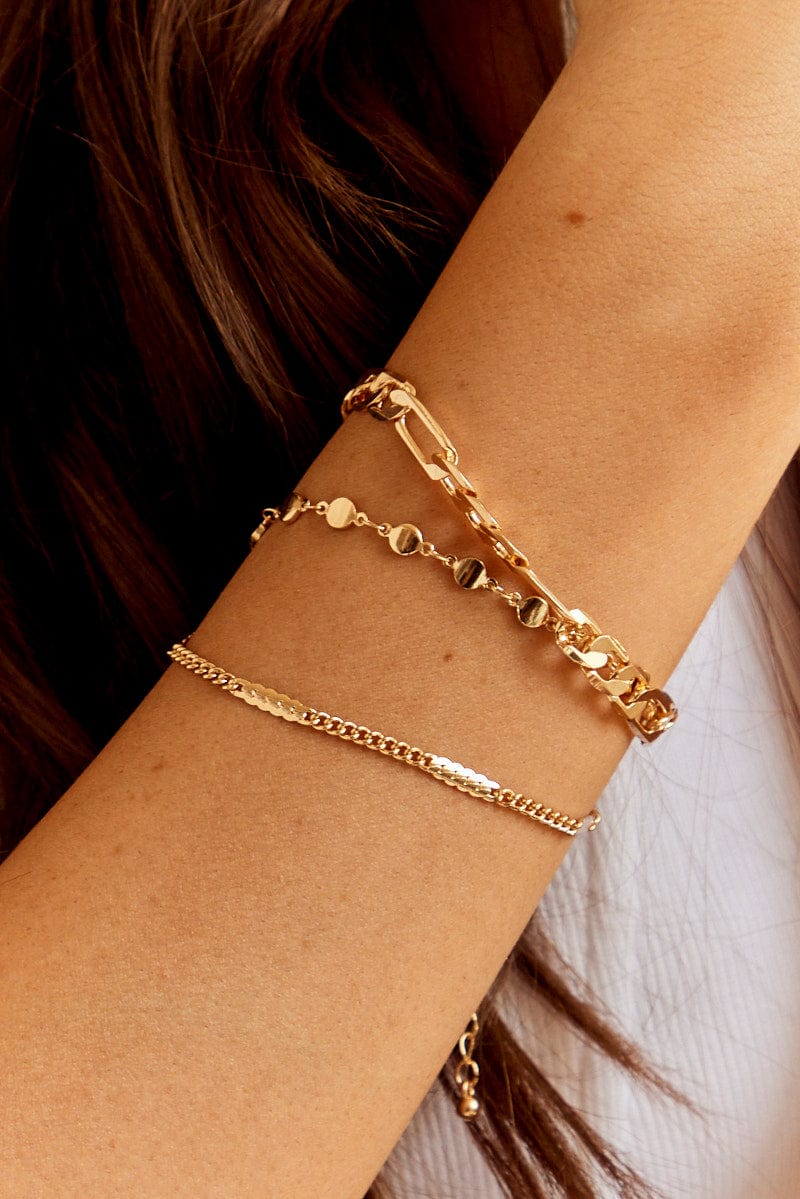 Gold Twist Chain Bracelet