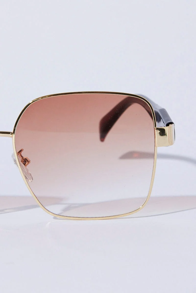 Brown Fashion Sunglasses