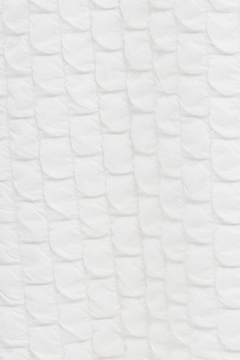 White Maxi Skirt High Rise Bodycon Textured Jersey