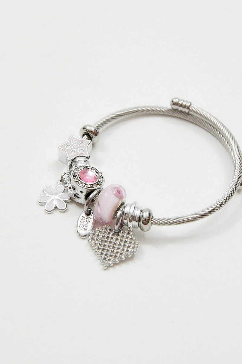 Pink Charm Bracelet