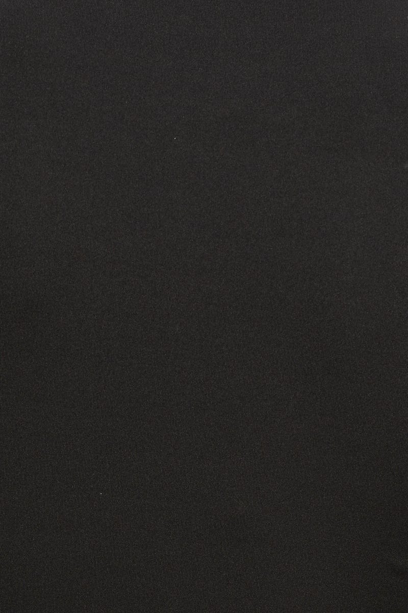 Black Mini Dress Long Sleeve Bodycon Ruffle