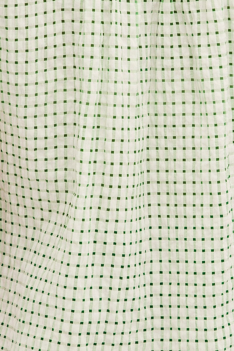 Green Ruffle Sleeve Top