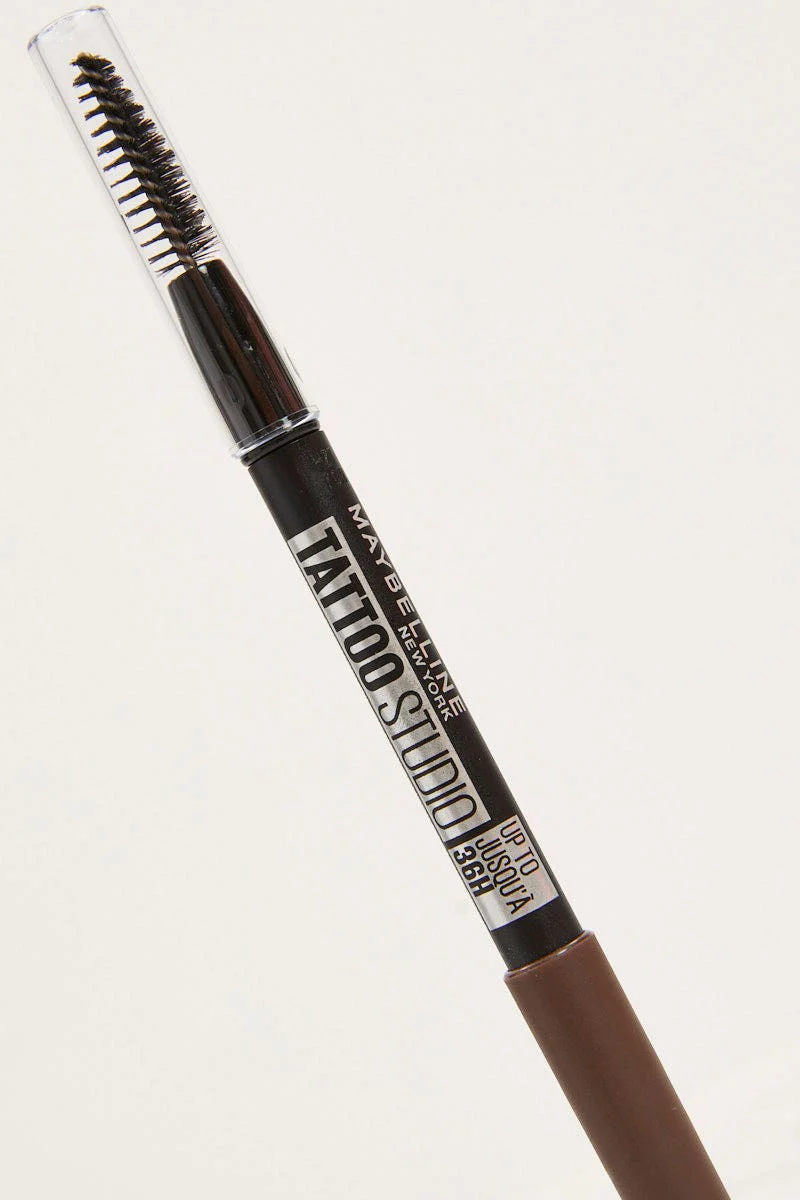 Brown Maybelline Tattoo Brow Pencil Deep Brown