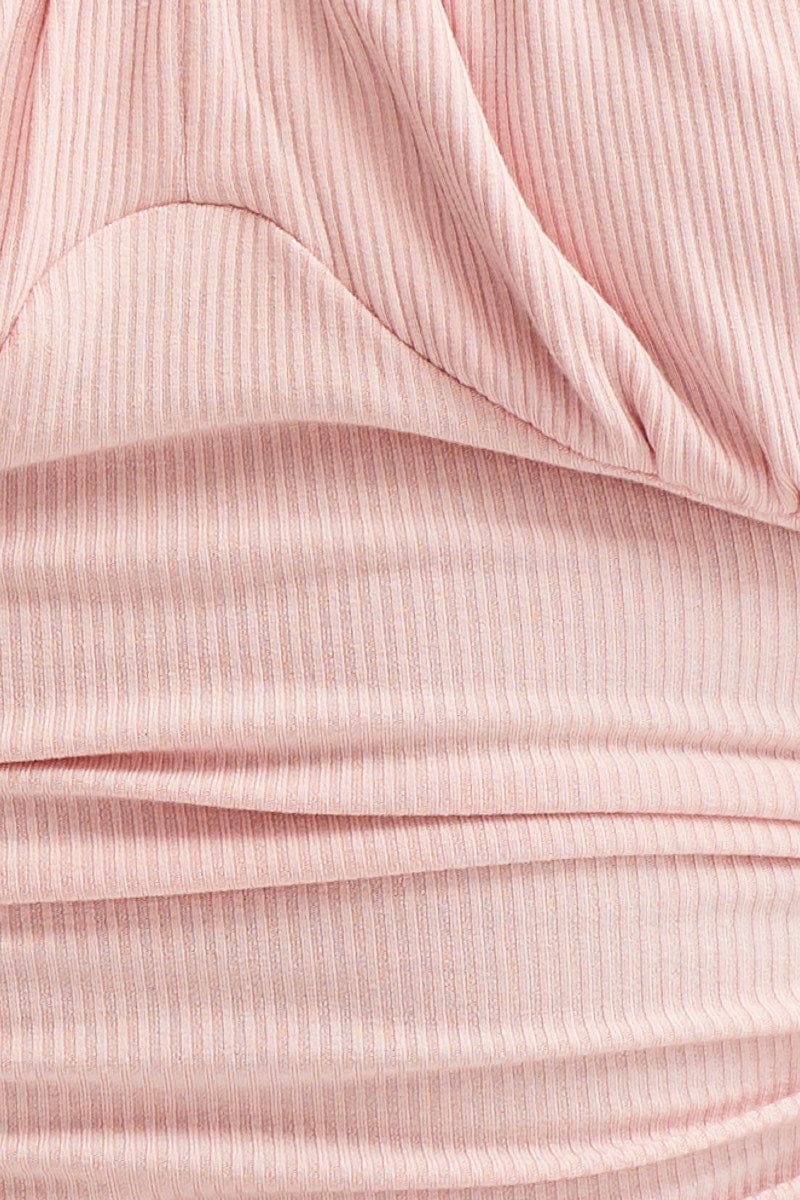 Pink Crop Top Short Sleeve