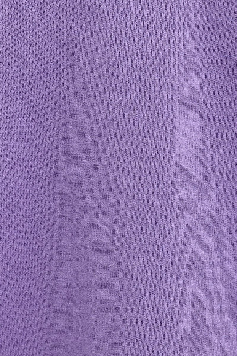 Purple Oversized Shirt Loungewear
