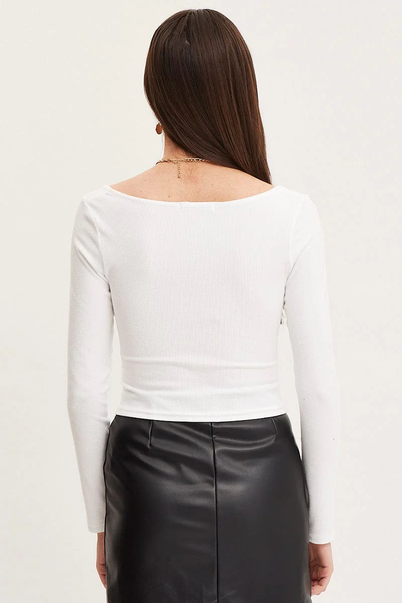 White T Shirt Long Sleeve