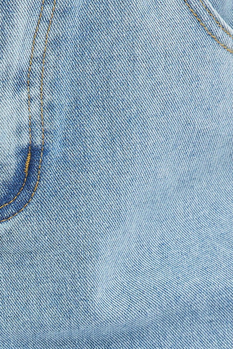 Denim Mom Shorts High Rise