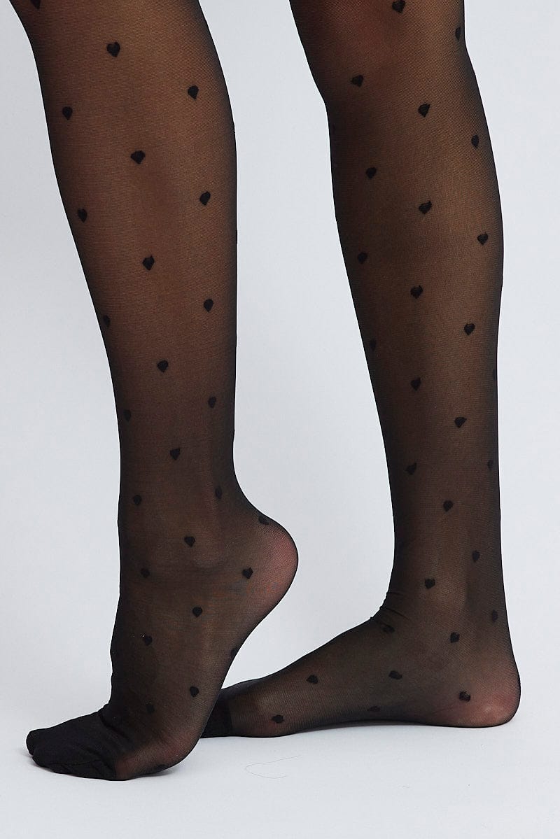 Black Heart Tights