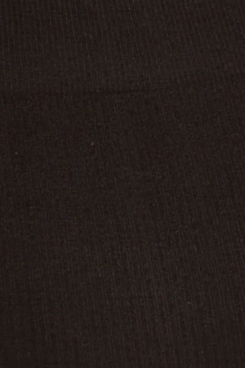 Black Highneck Seamless Cami