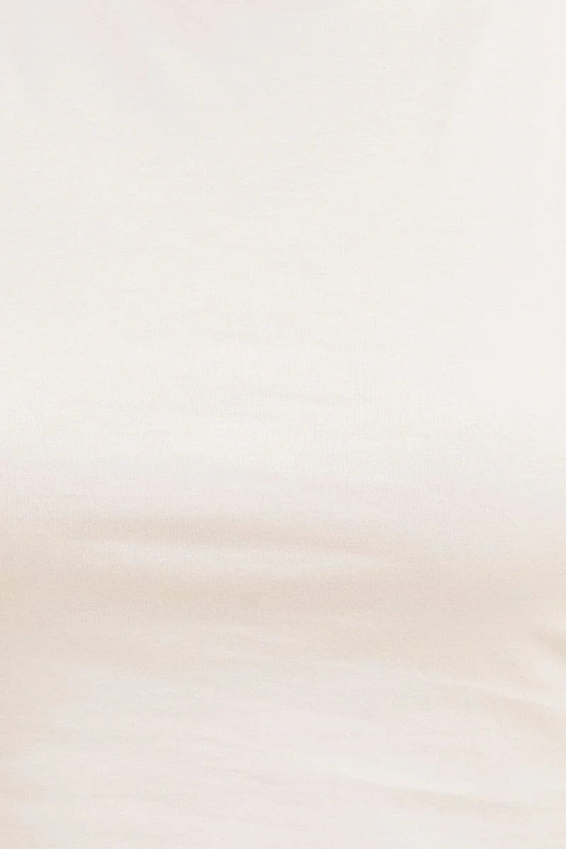 White Essential Cotton Stretch Crop Tank