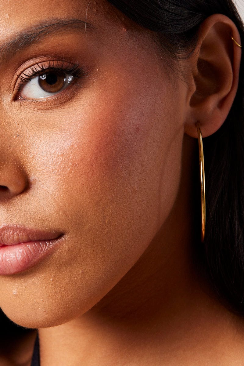 Gold Large Hoop Earrings
