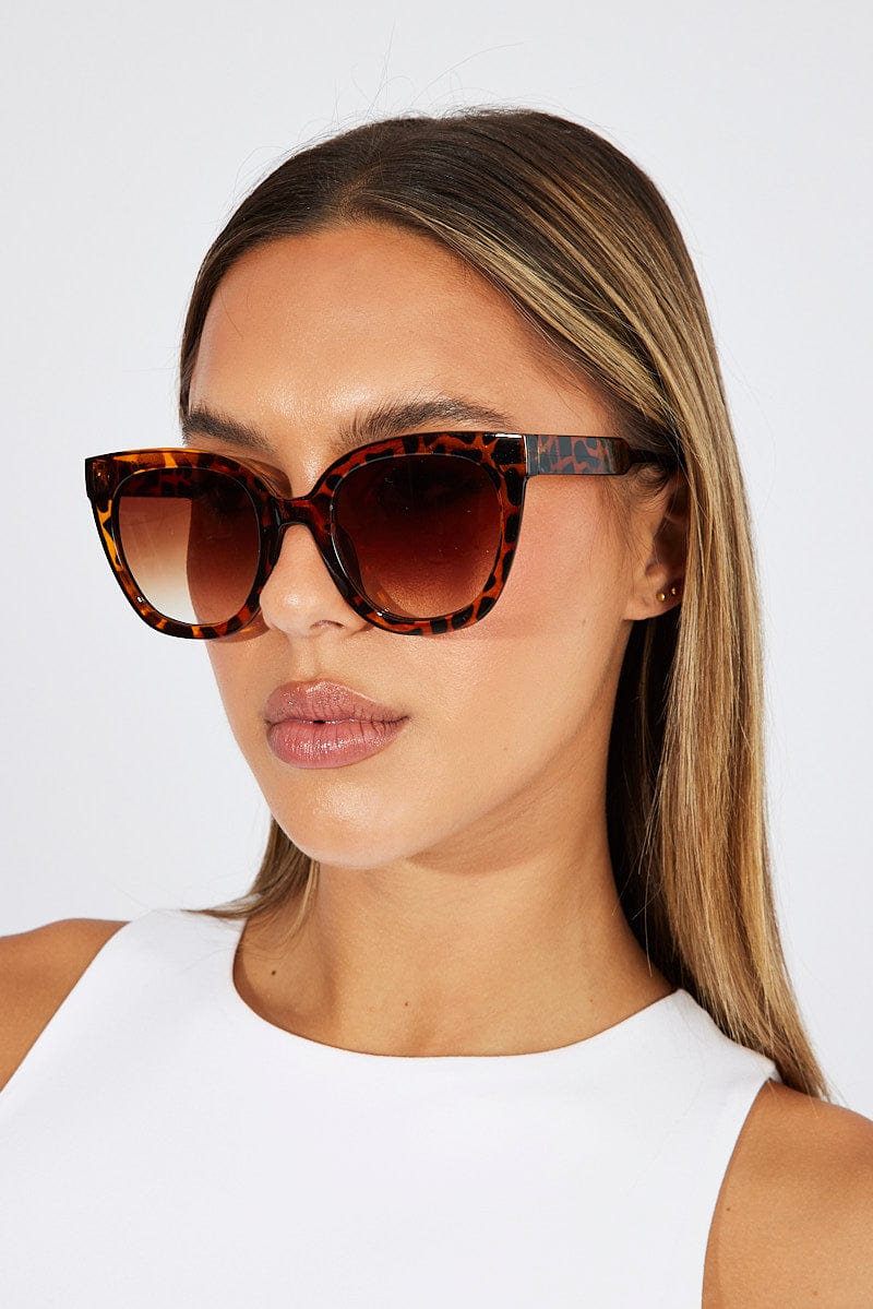 Brown Fashion Sunglasses