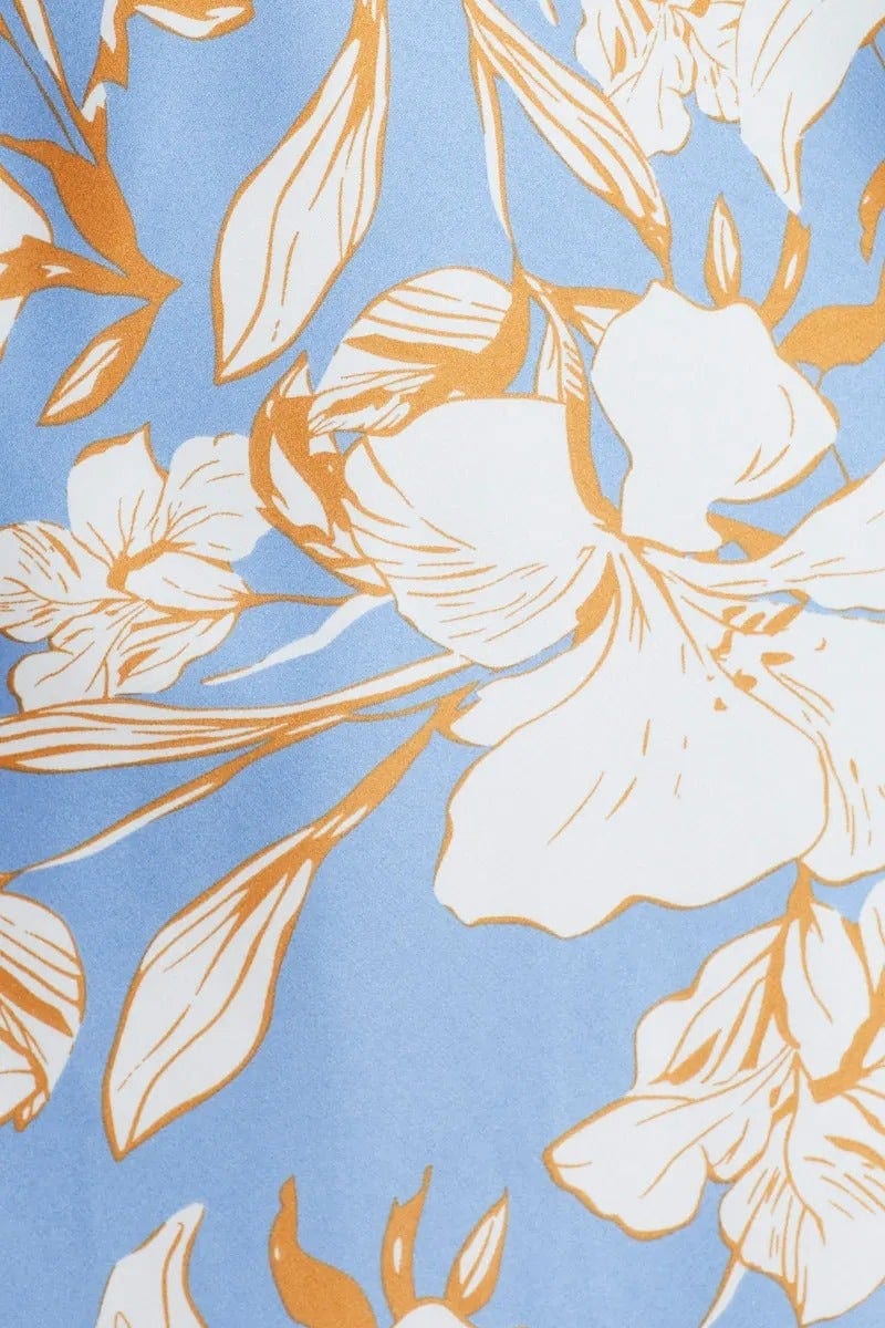 Print Slip Dress Evening Halter Neck Satin