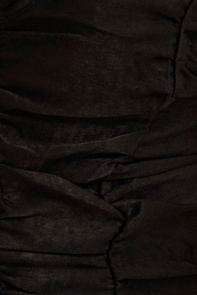 Black Lace Up Corp Top