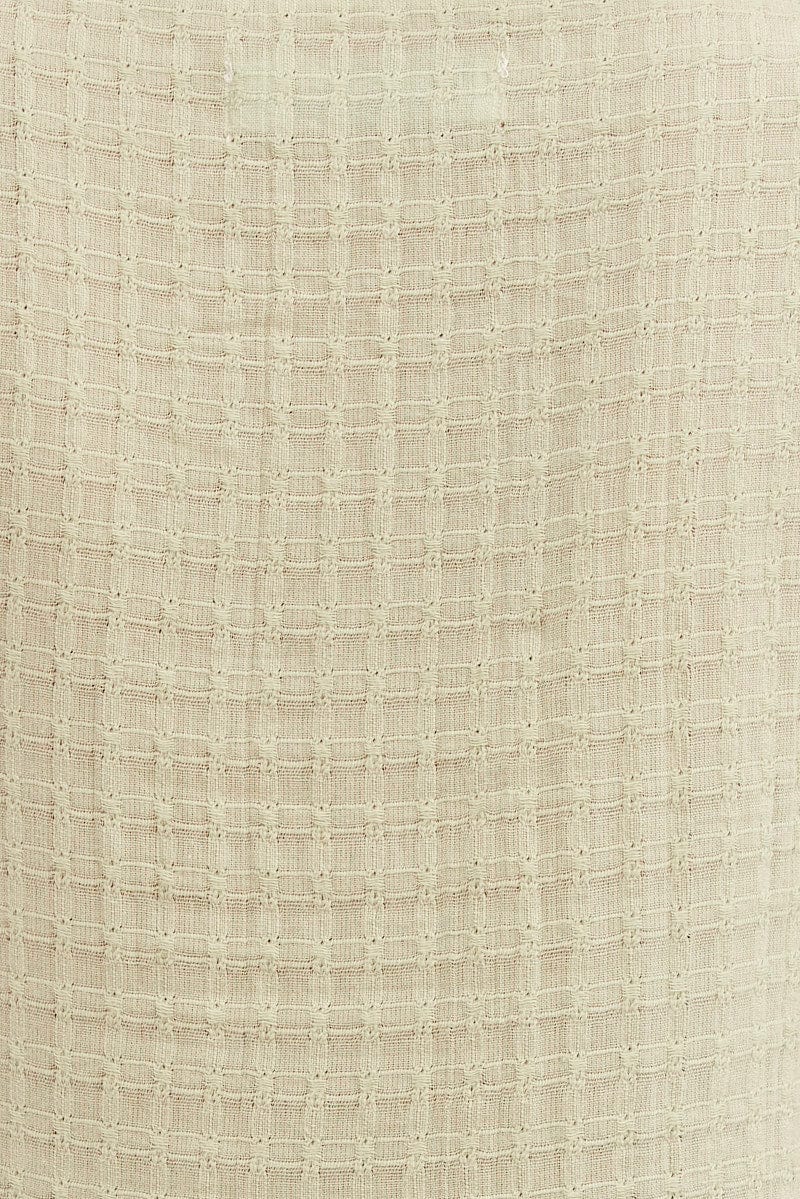 Green Button Front Mini Swing Dress