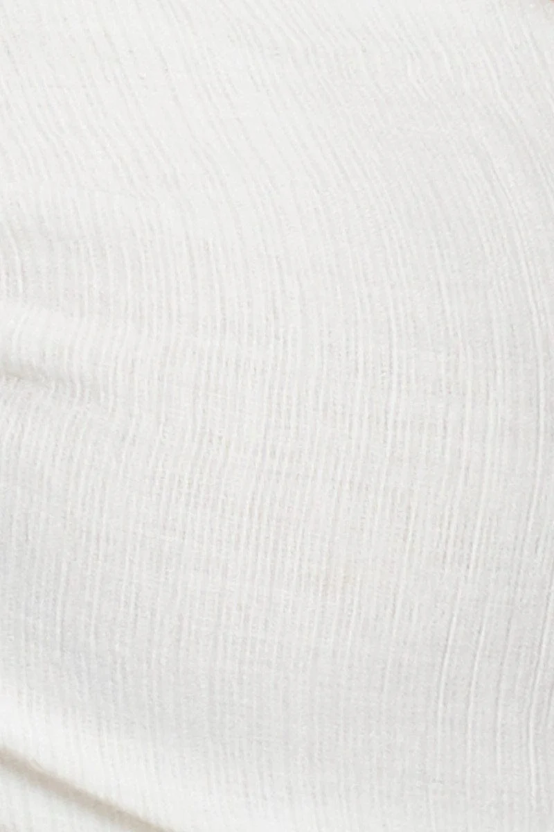 White Halter Bralette Crop