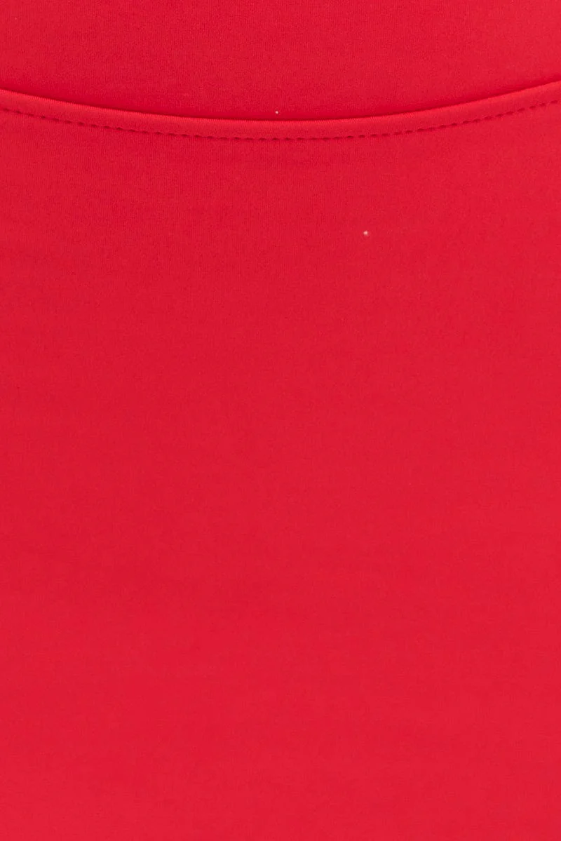 Red Tennis Skirt Mini Active