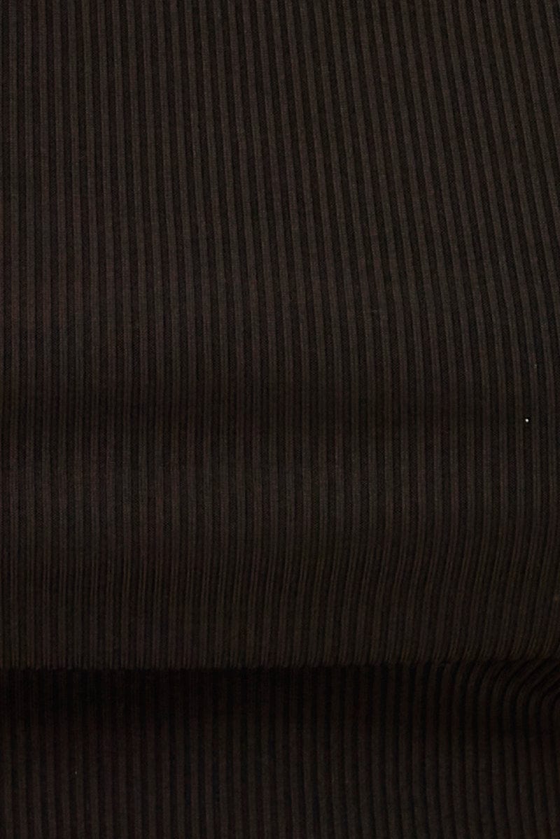 Black Crop Top Short Sleeve Notched Neck Chain Detail