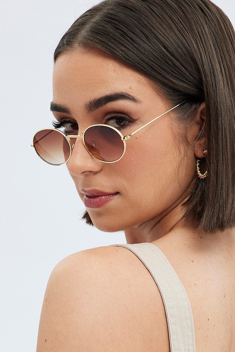 Brown Fashion Sunglasses